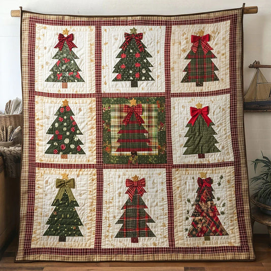 Homely Warm Christmas Tree Quilt Blanket
