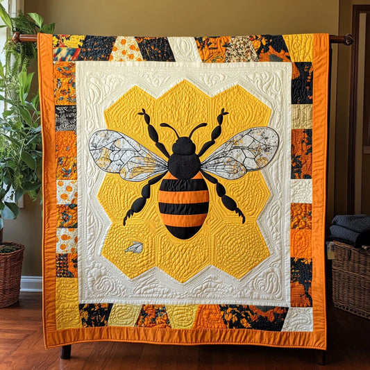 Honey Bee Charm Quilt Blanket