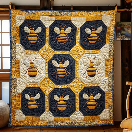 Honey Bee Quilt Blanket