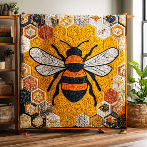 Honey Bee Quilt Blanket