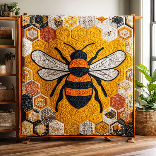 Honey Bee Quilt Blanket