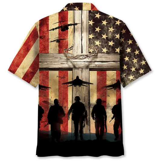 Honor the Fallen Hawaiian Shirt - S - hawaiian shirt