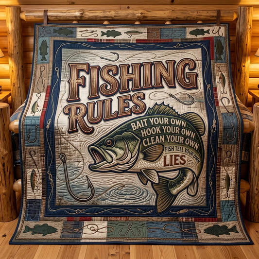 Hooked Stories Quilt Blanket