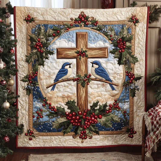 Hope Bluebird Quilt Blanket