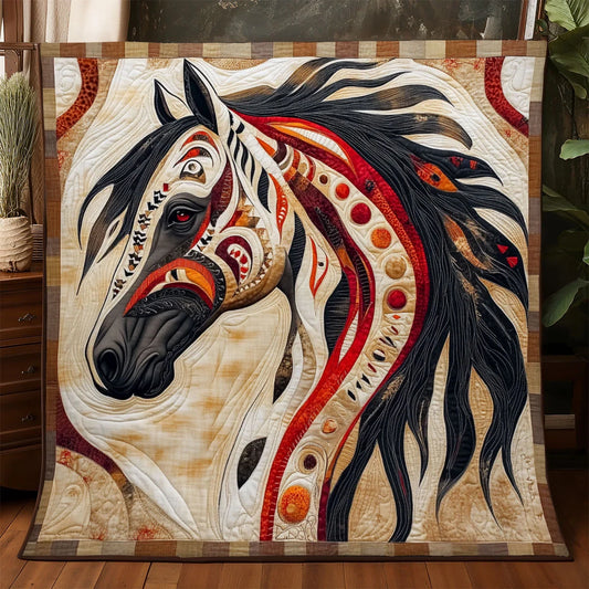 Horse Soul Journey Quilt Blanket