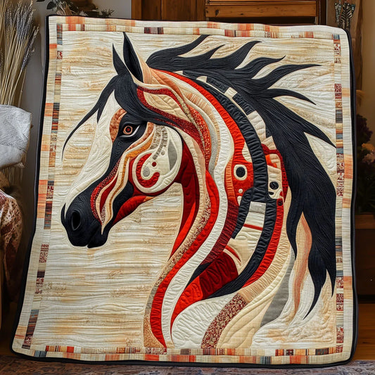 Horse Spirit Flow Quilt Blanket