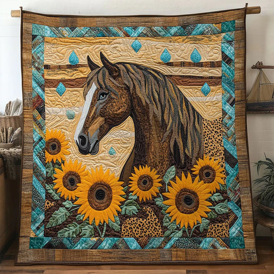 Horse Western Grace Quilt Blanket