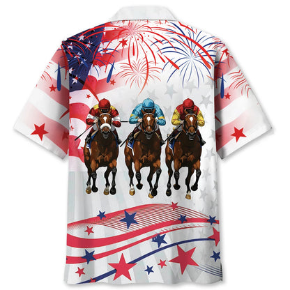 Horse Racing Festive Hawaiian Shirt