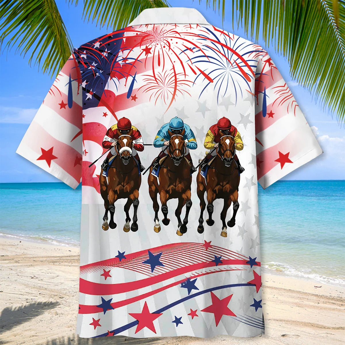 Horse Racing Festive Hawaiian Shirt