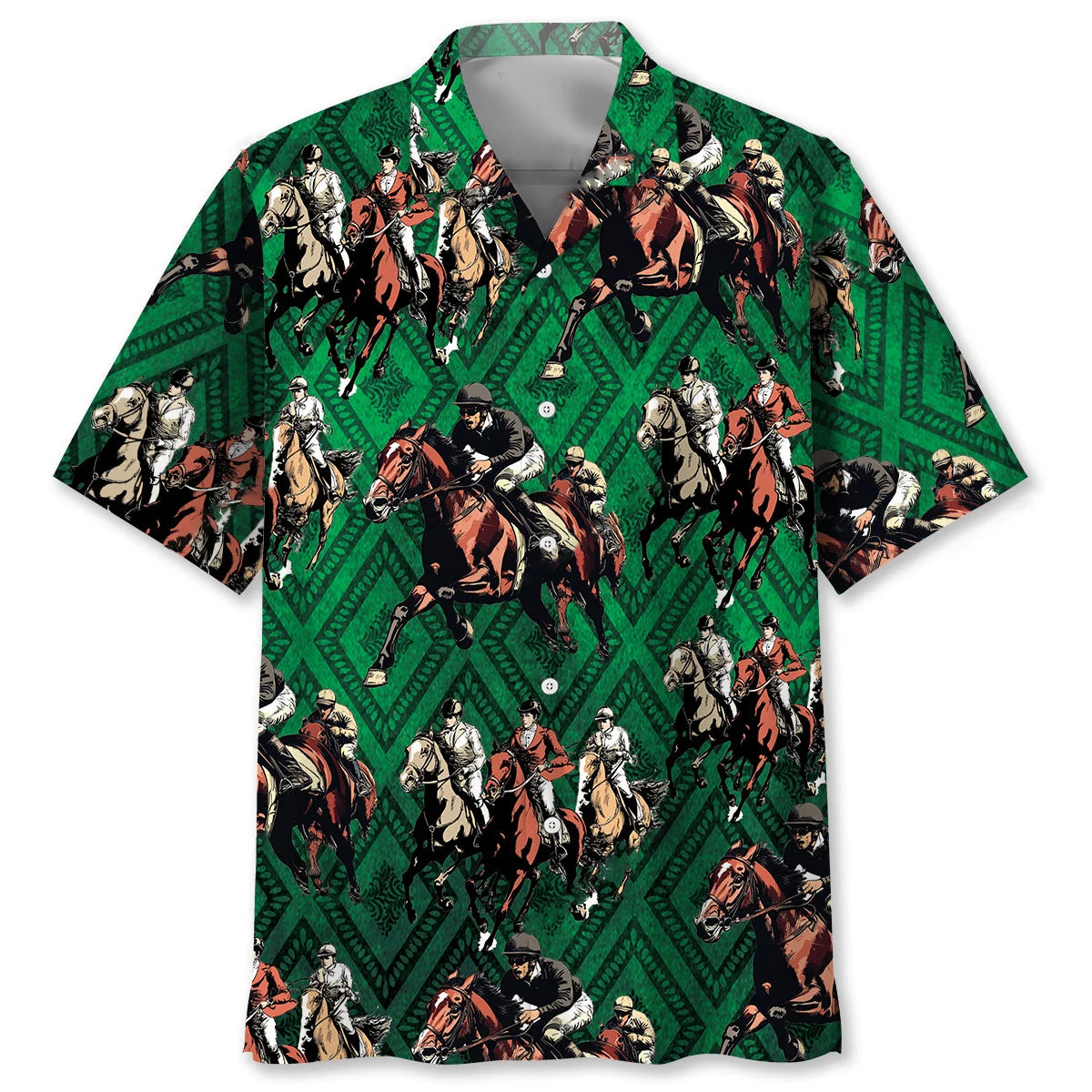 Horse Racing Old Century Hawaiian Shirt