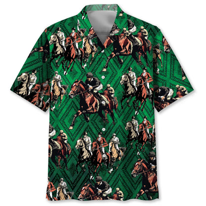 Horse Racing Old Century Hawaiian Shirt