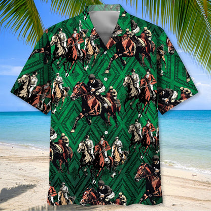 Horse Racing Old Century Hawaiian Shirt