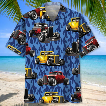 Rod Blue Fire Hawaiian Shirt