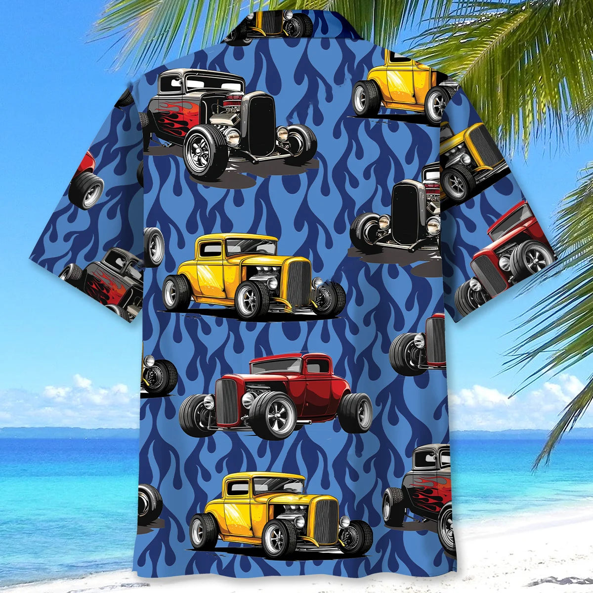 Rod Blue Fire Hawaiian Shirt