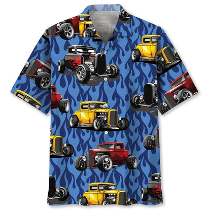Rod Blue Fire Hawaiian Shirt