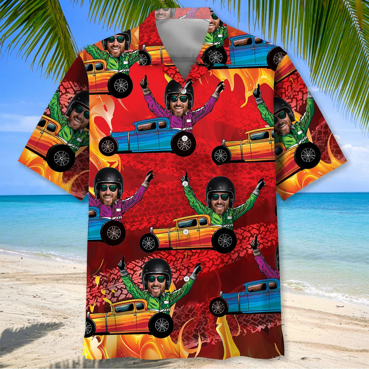Rod Racing Custom Photo Hawaiian Shirt
