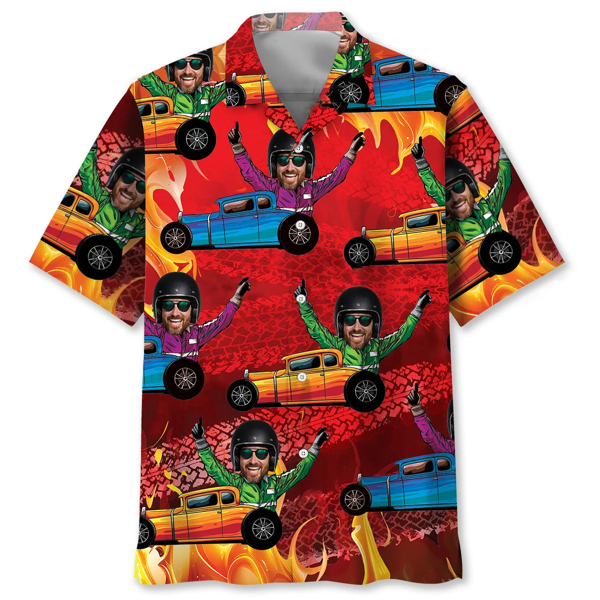 Rod Racing Custom Photo Hawaiian Shirt