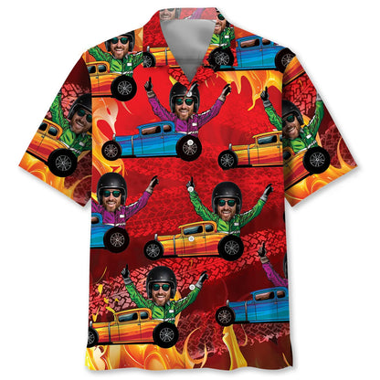 Rod Racing Custom Photo Hawaiian Shirt