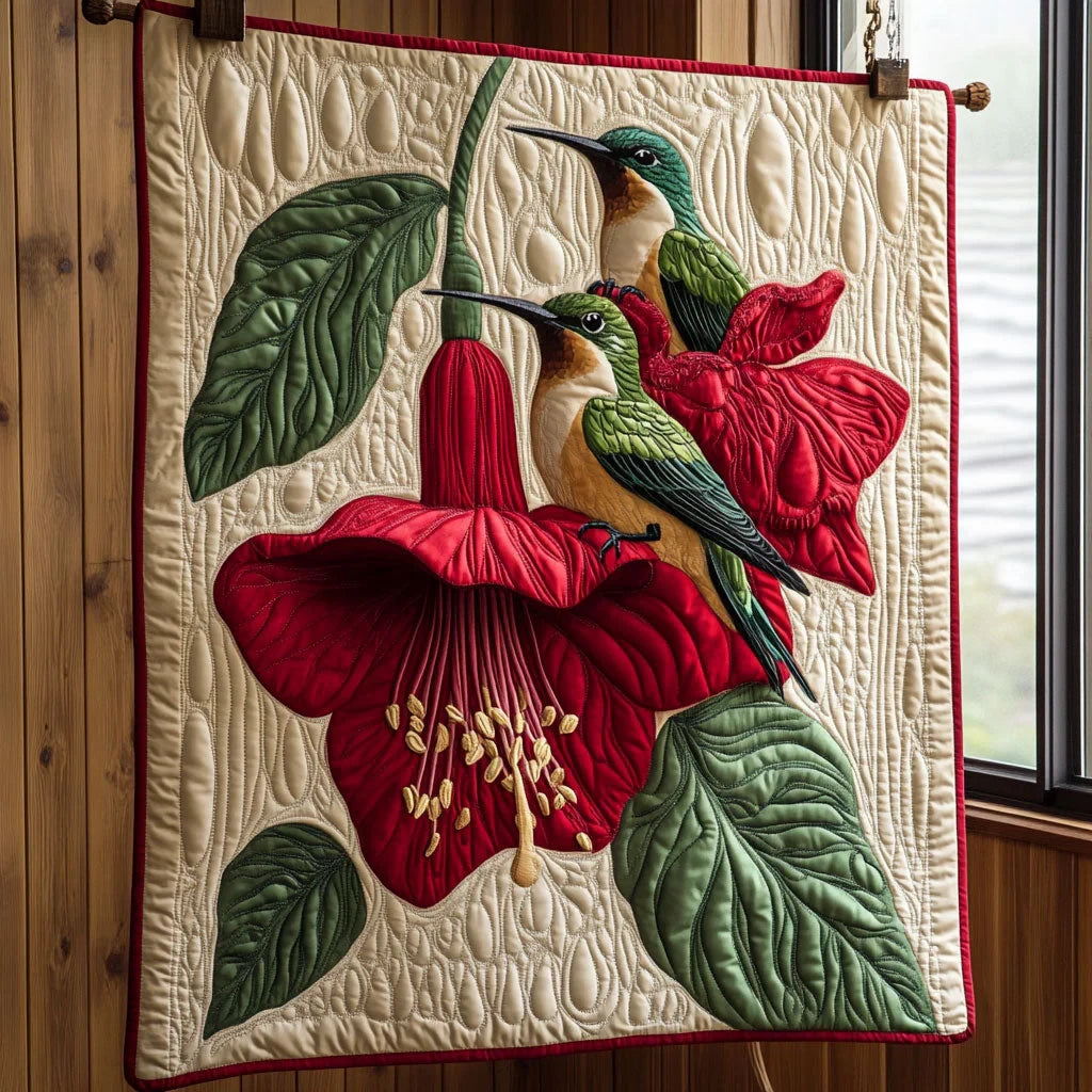 Humming Gaze Quilt Blanket