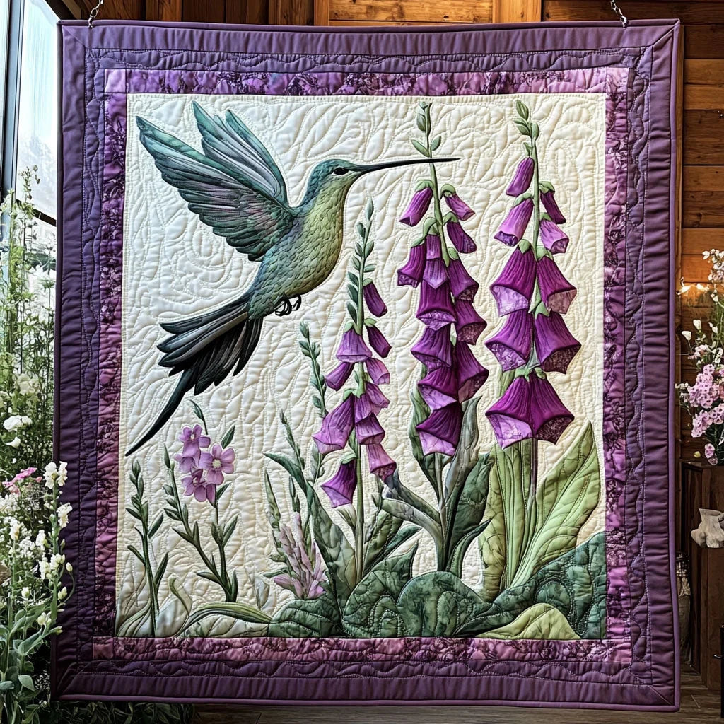 Humming Grace Quilt Blanket