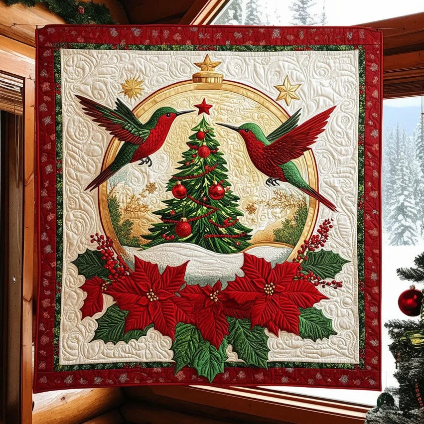 Hummingbird Charm Quilt Blanket