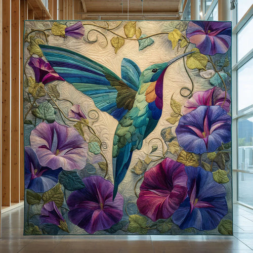 Hummingbird Dream Flight Quilt Blanket