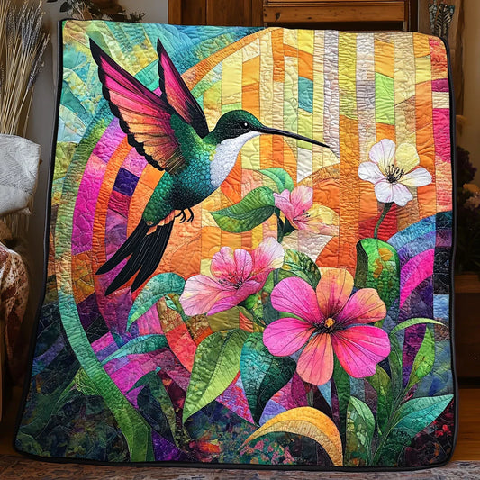 Hummingbird Horizon Quilt Blanket