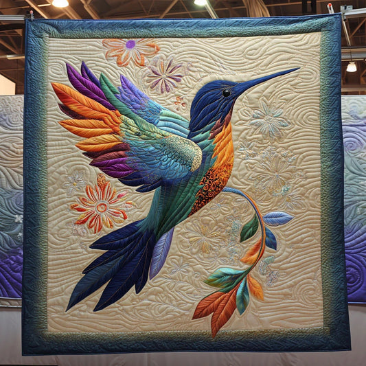Hummingbird Spirit Quilt Blanket