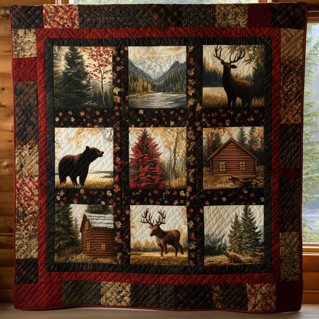 Hunting Timberland Glow Quilt Blanket