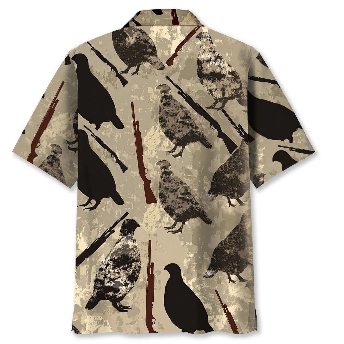 Hunting Quail Camouflage Hawaiian Shirt
