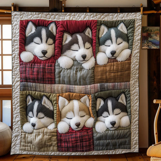 Husky Cuddle Quilt Blanket