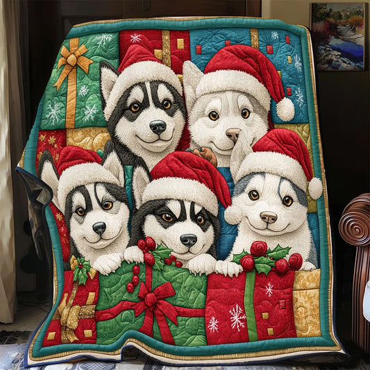 Husky Gifts Quilt Blanket