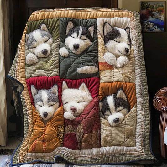 Husky Snuggle Quilt Blanket