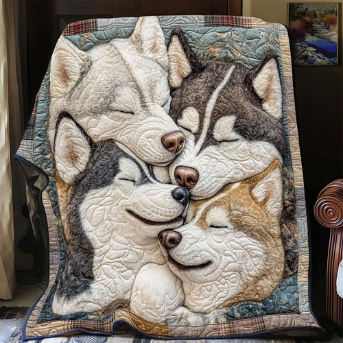 Husky Snuggle Quilt Blanket