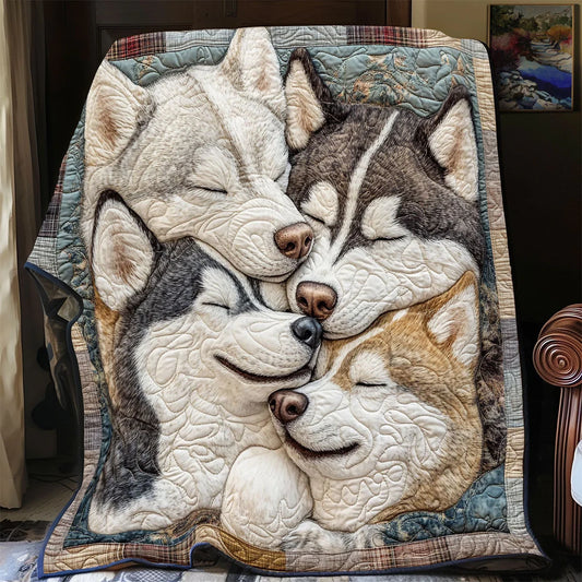 Husky Snuggle Quilt Blanket