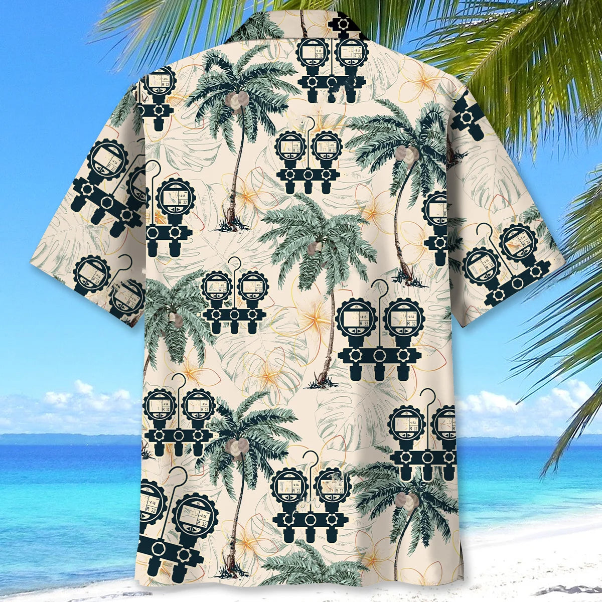 Hvac Techician Tropical Hawaiian Shirt