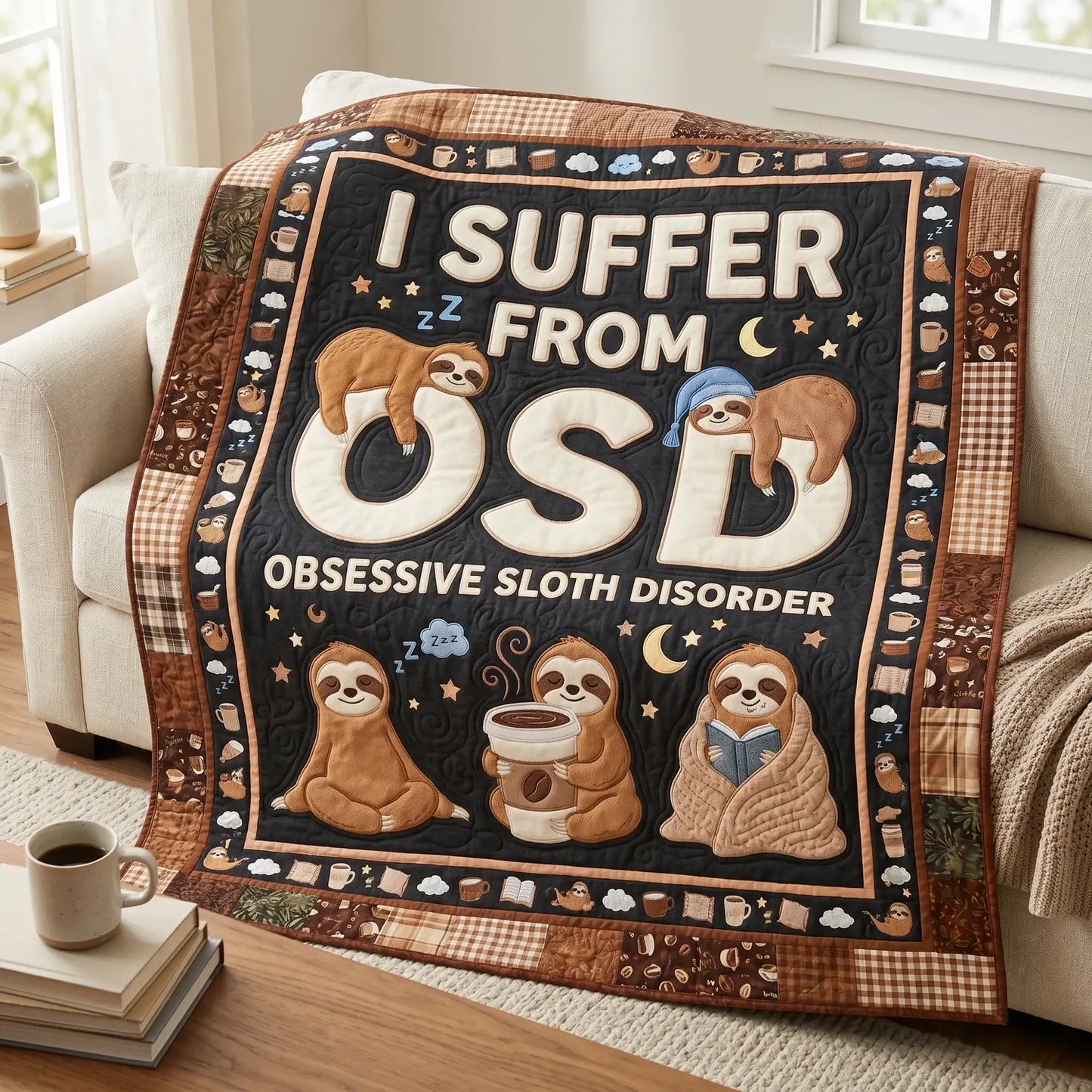 I Suffer From Osd Quilt Blanket