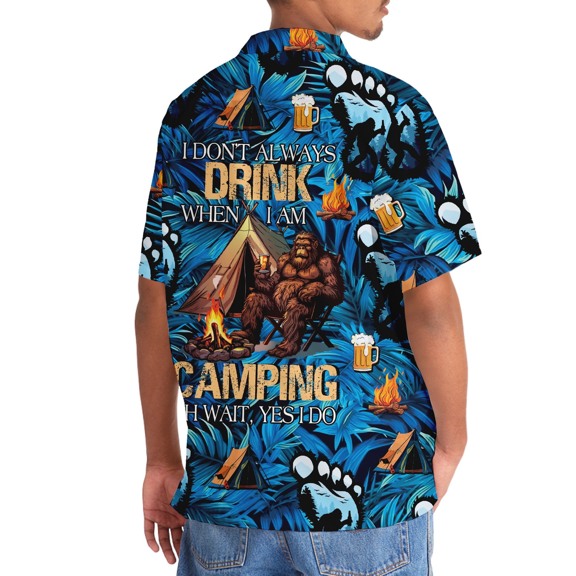 I Don T Always Drink When I Am Camping Hawaiian Sh - 3XL - hawaiian shirt