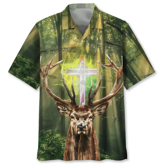 I Like Hunting and Believe in Jesus Hawaiian Shirt - S - hawaiian shirt