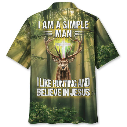 I Like Hunting and Believe in Jesus Hawaiian Shirt