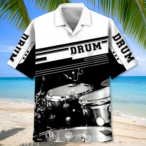 I Love Drum and Bass Hawaiian Shirt