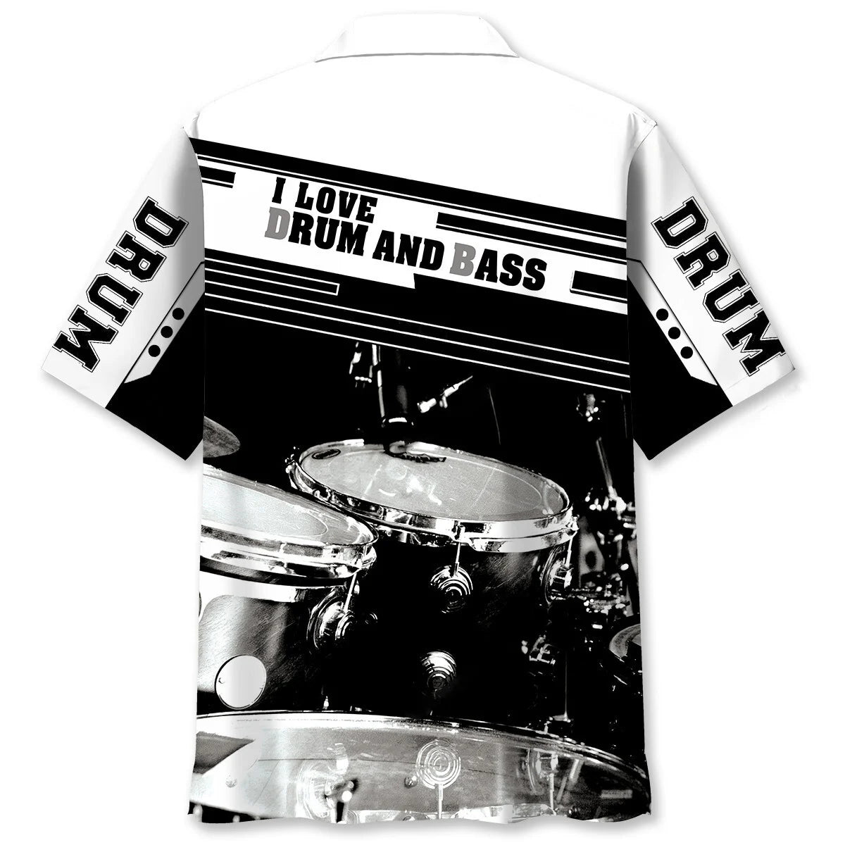 I Love Drum and Bass Hawaiian Shirt