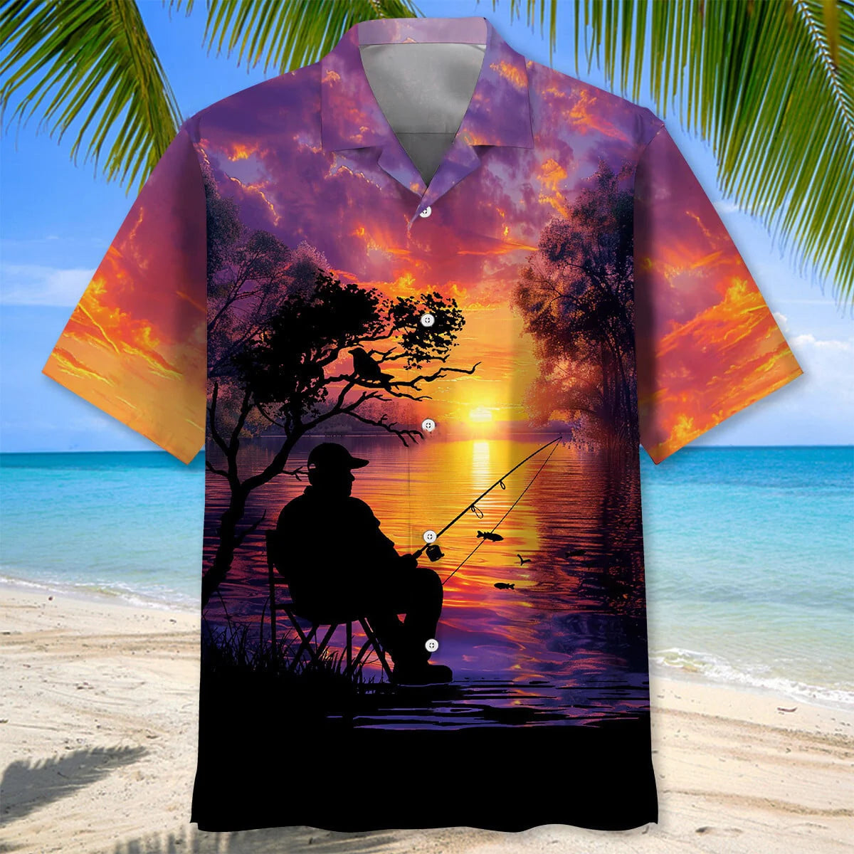 I M Retired my Job is to Go Fishing Hawaiian Shirt
