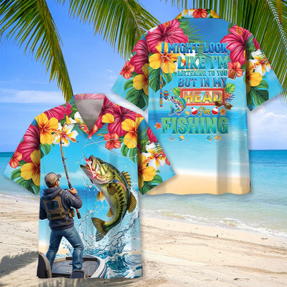I Might Look Like I M Listening to You Fishing Tropical Hawaiian Shirt