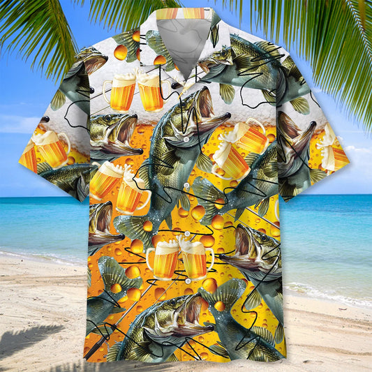 I Rescue Fish From Water and Beer From Bottles Hawaiian Shirt - S - hawaiian shirt