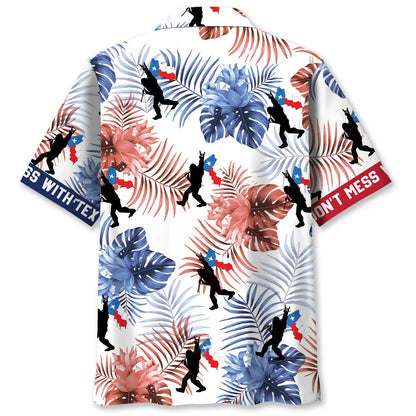 I Stand with Texas Bigfoot Hawaiian Shirt
