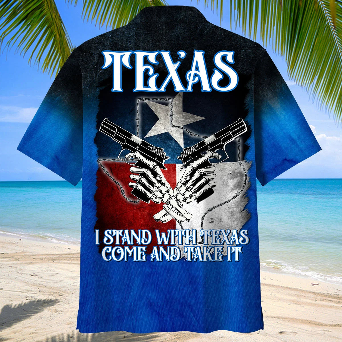 I Stand with Texas Come and Take It Hawaiian Shirt