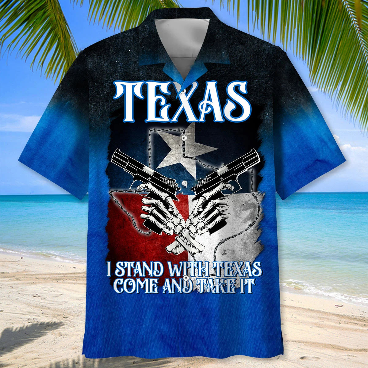 I Stand with Texas Come and Take It Hawaiian Shirt