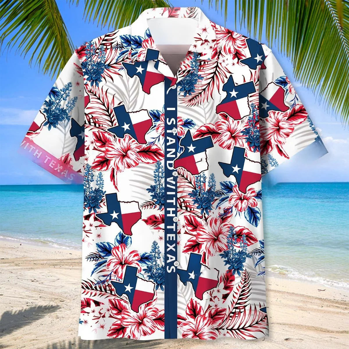 I Stand with Texas Hawaiian Shirt