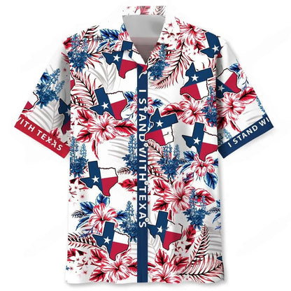 I Stand with Texas Hawaiian Shirt